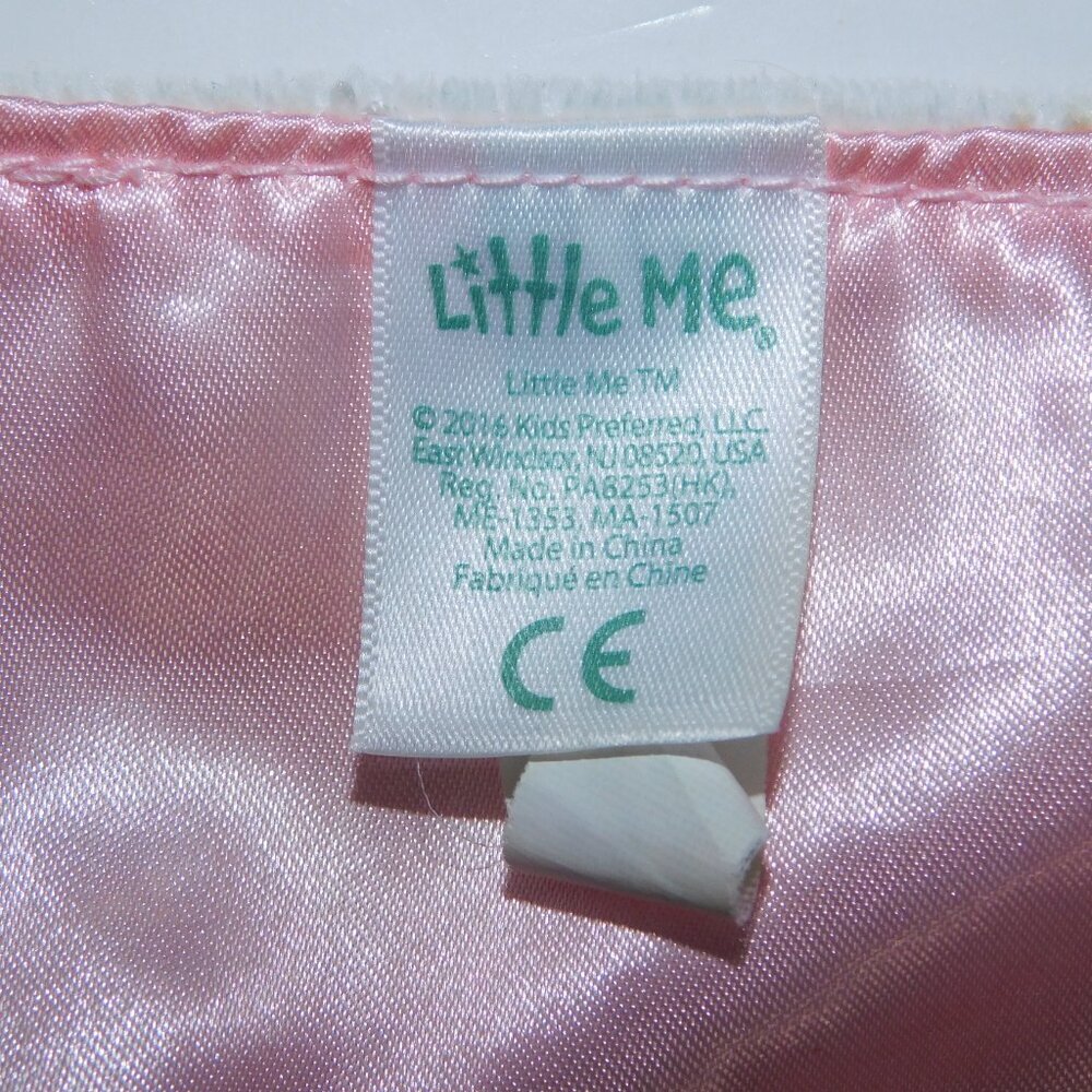Little Me Pink Bunny Rose Floral Security Blanket Plush Baby Lovey Rabbit nunu - Picture 7 of 8